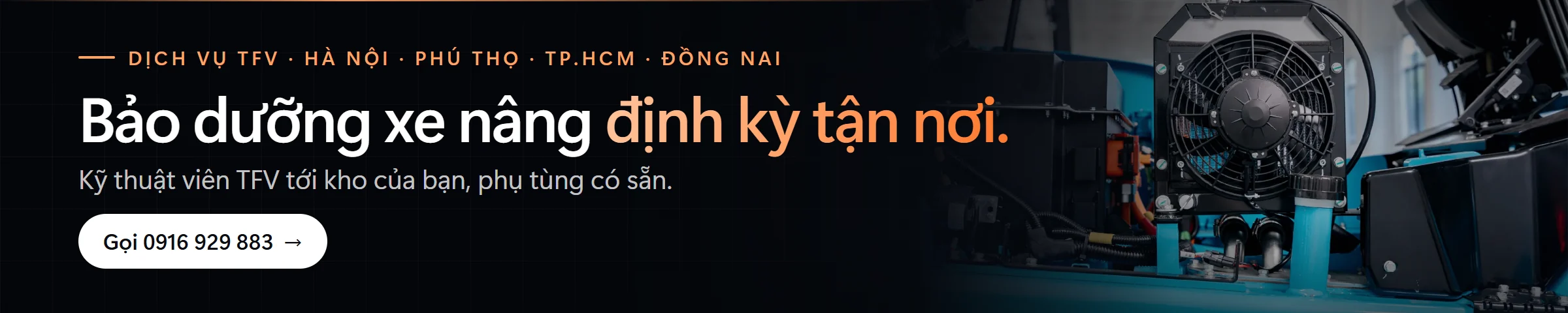 Bảo dưỡng xe nâng định kỳ tận nơi