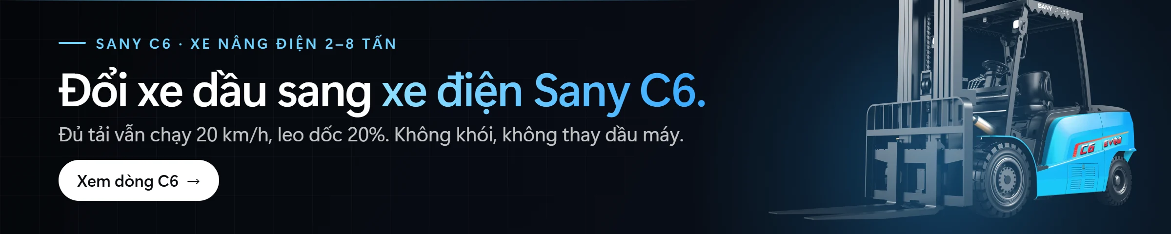 Đổi xe dầu sang xe điện Sany C6