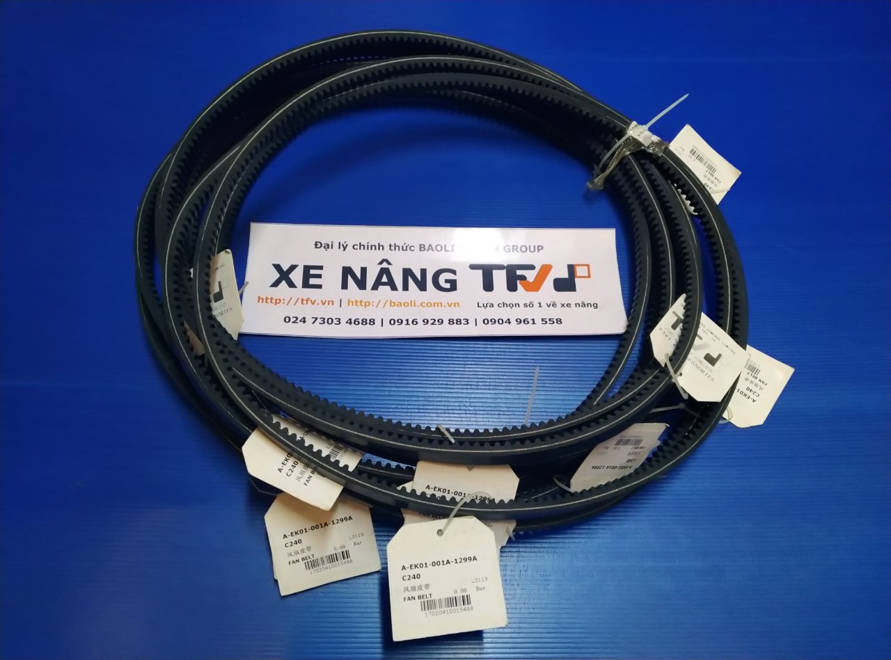 Dây curoa quạt xe nâng động cơ C240/F18C · 20801-04091