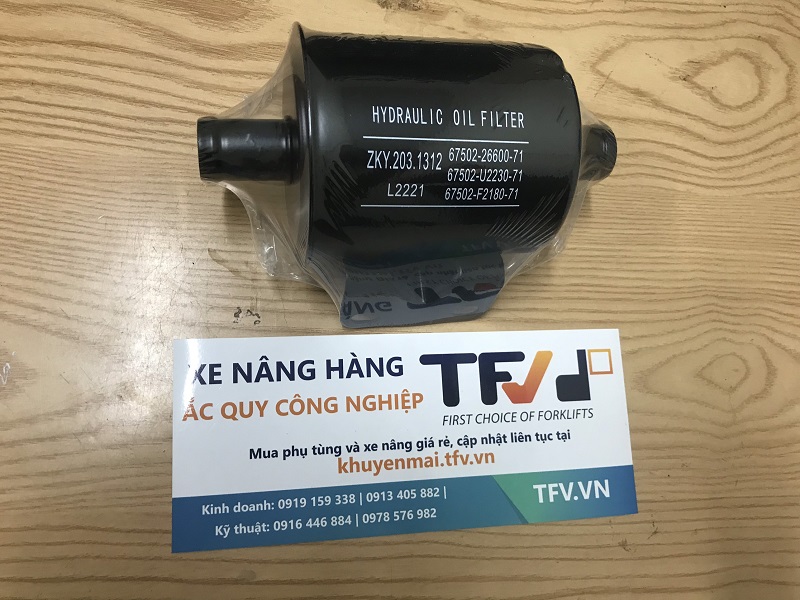 Lọc dầu hồi thủy lực xe nâng Toyota 8FD/G10-30 · 67502-26600-71