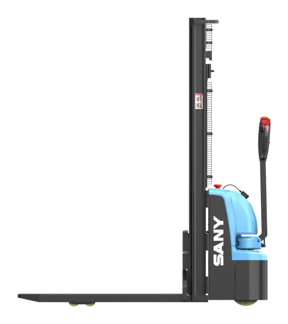 Xe nâng stacker Sany SCD15W nhìn ngang bên trái