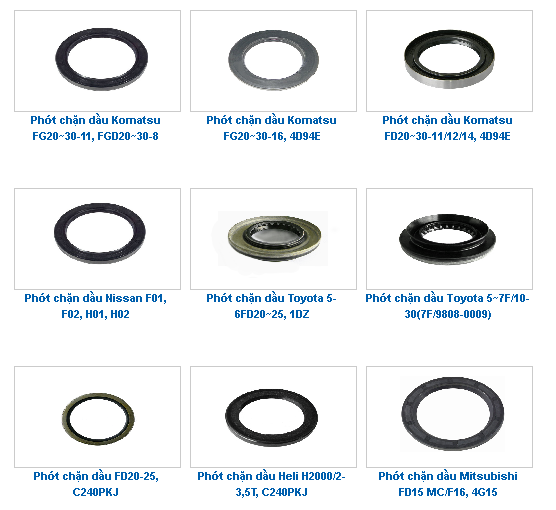 Phớt chặn dầu động cơ xe nâng, Linde