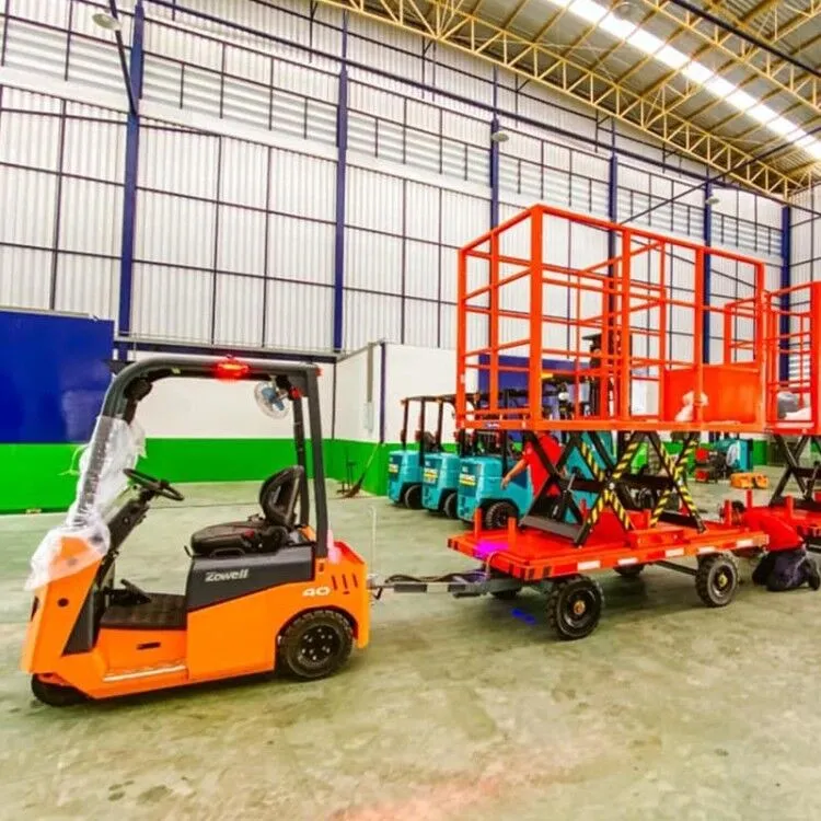 Xe kéo điện Zowell XTA40 — kéo đoàn xe nâng người cắt kéo