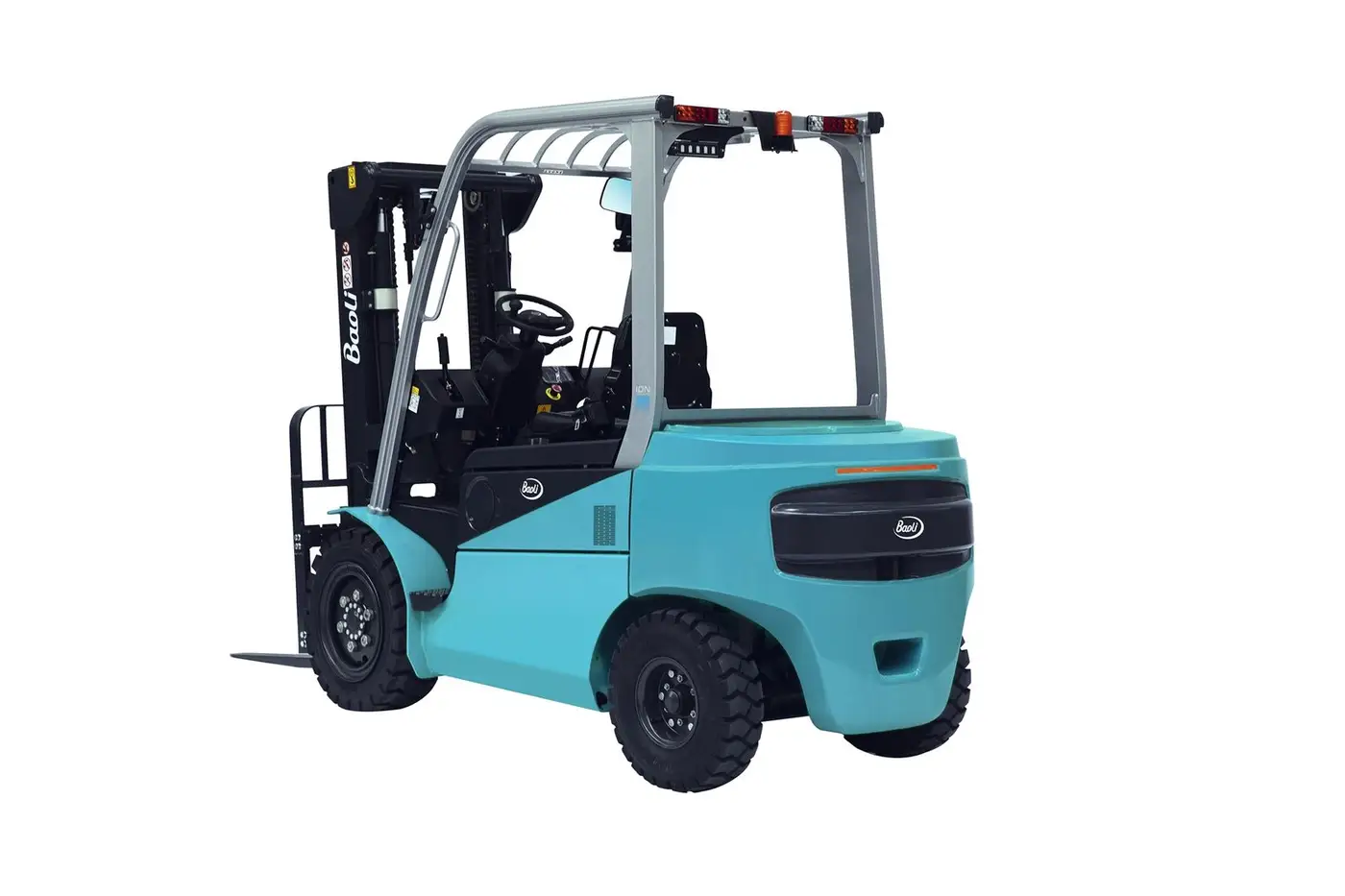 Xe nâng điện Baoli KBE35-Li-01 — nhìn chéo phía sau