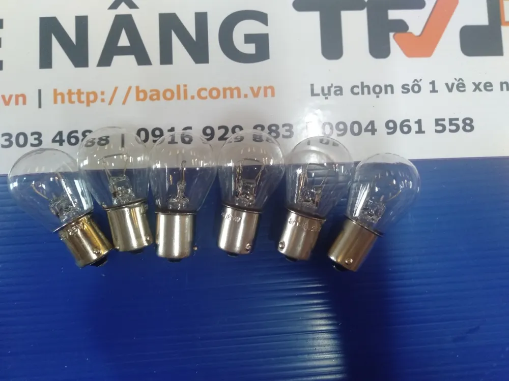 Phân biệt bóng đèn xe nâng 48V 25W 1 chân P.00888 qua đáy đế