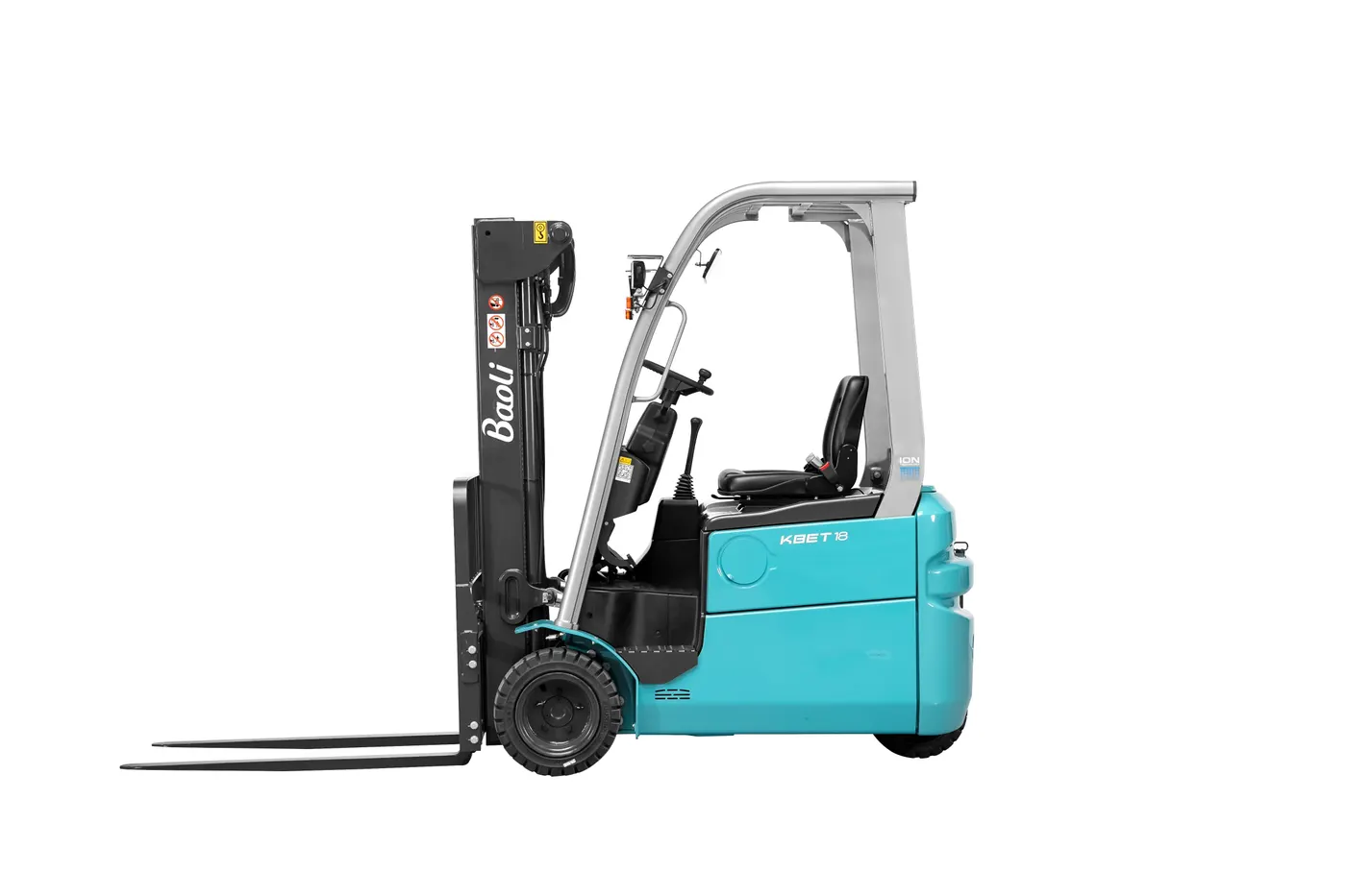 Xe nâng điện 3 bánh Baoli KBET15-Li-01 nhìn ngang