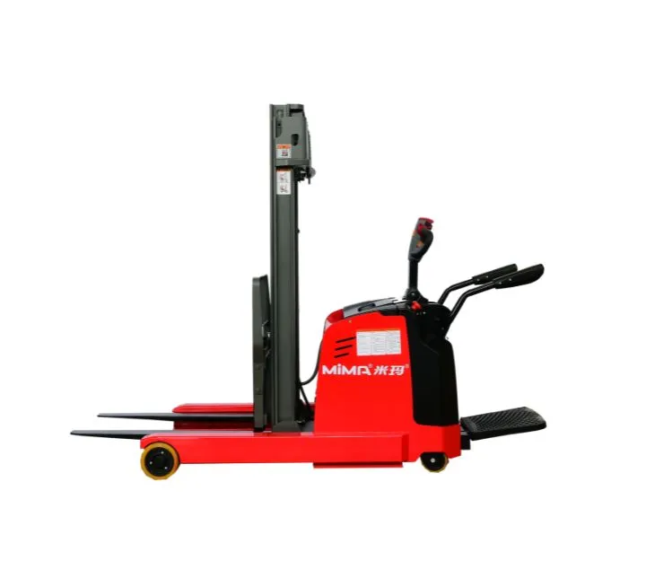 Xe nâng reach stacker MiMA MFA nhìn ngang, khung vươn