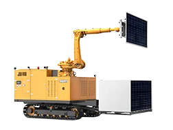 Robot lắp tấm pin mặt trời tự động Sany