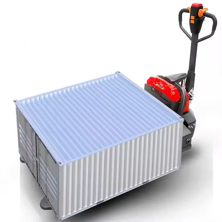Xe nâng tay điện Interlift SL15L3 vận chuyển kiện hàng trên pallet
