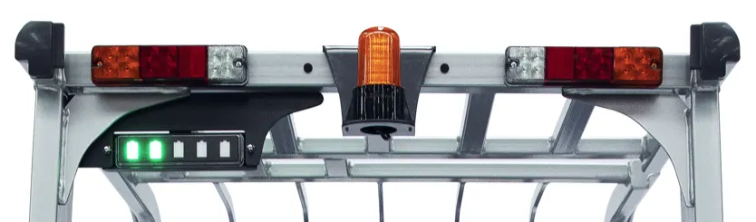 Xe nâng điện 3 bánh Baoli KBET15-Li-01 — cụm đèn LED phía sau