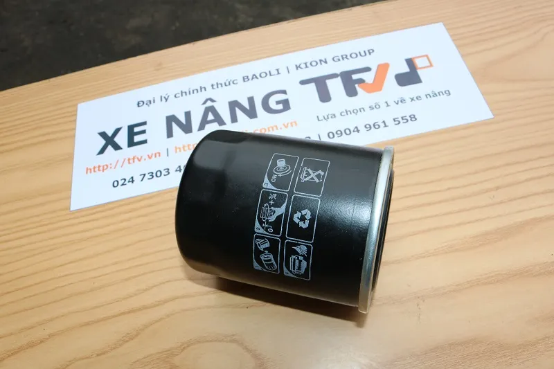 Mã F-1907 lọc nhiên liệu xe nâng chụp cận nhãn mã