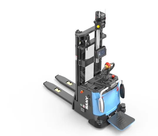 Chính xác cao: 3D laser + thị giác, ±10 mm và ±1° — Xe nâng stacker Sany SCD16A7 lái thông minh