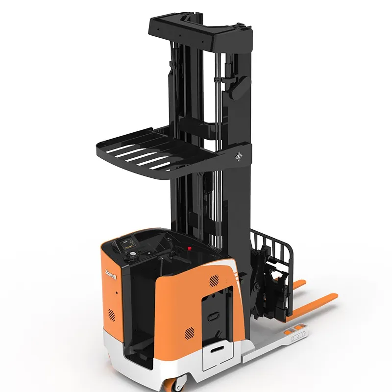 Xe nâng reach truck Zowell RRE115 nhìn chéo phía sau