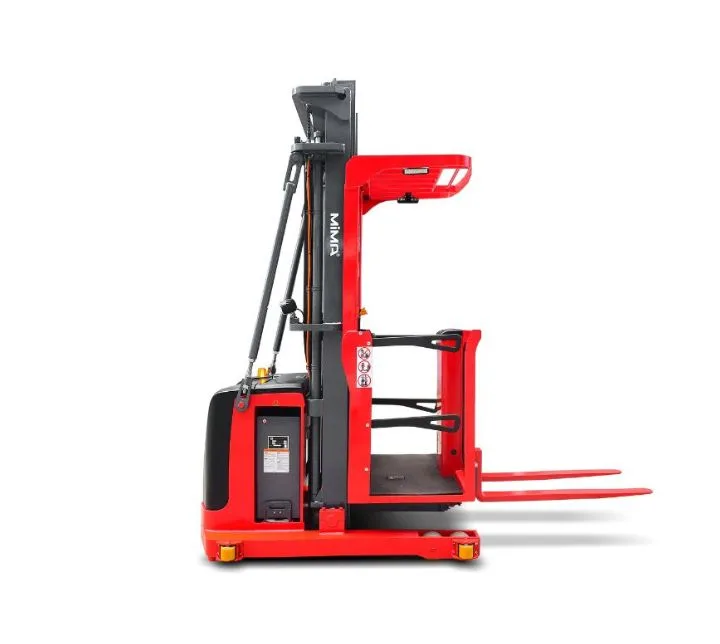 Xe nâng lấy hàng MiMA MHA10 nhìn chéo phía sau