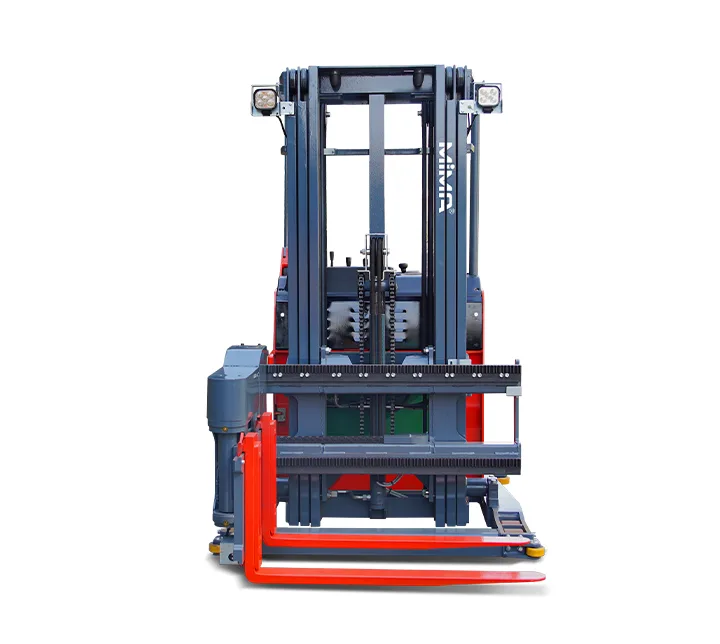 Xe nâng 3 chiều đứng lái MiMA MC08 700 kg nhìn thẳng trước
