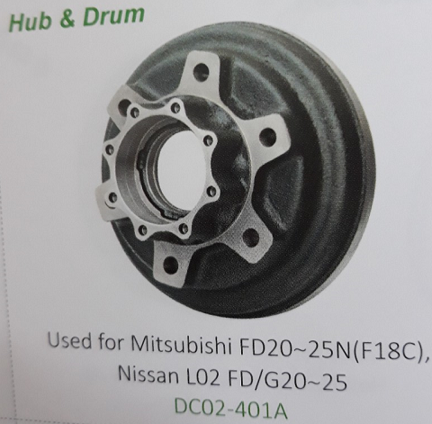 Tăng bua xe nâng Mitsubishi