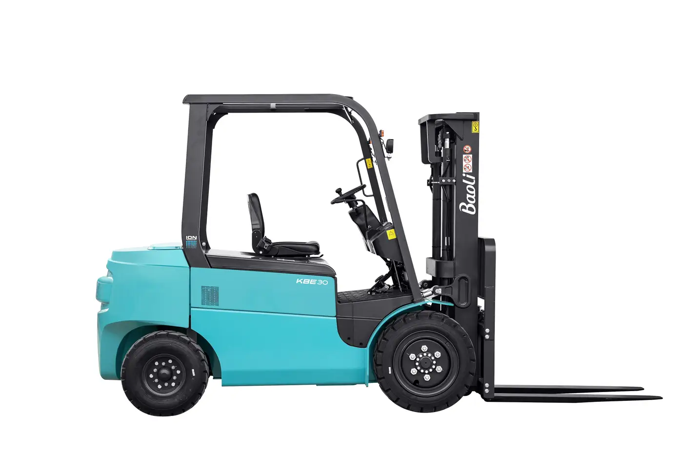 Xe nâng điện Baoli KBE35-Li-02 — nhìn ngang bên phải