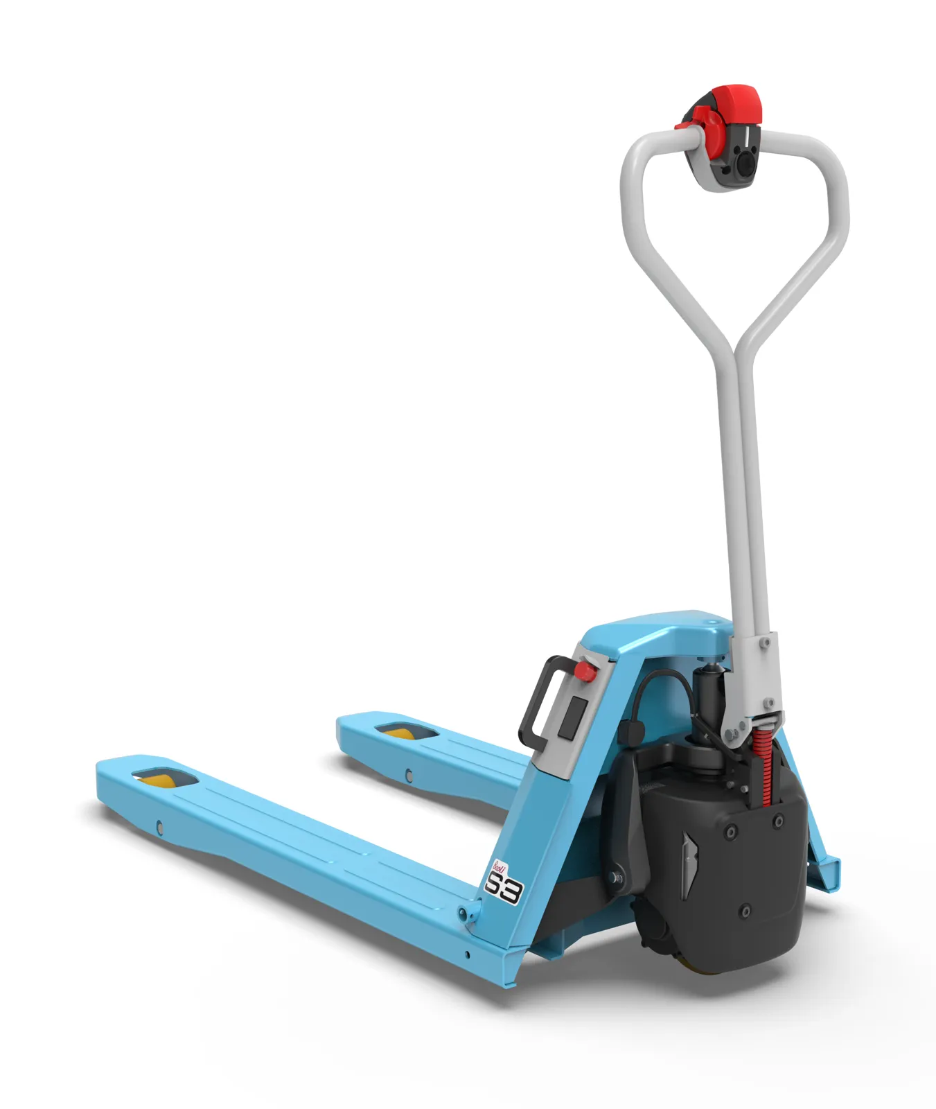 Xe nâng tay điện Baoli KBP20-S3 — nhìn chéo phía sau