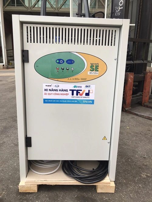 Máy sạc ắc quy hiệu SE Wa 3 pha 48V 120A mã 116-001 sử dụng cho xe nâng, hàng mới 100%