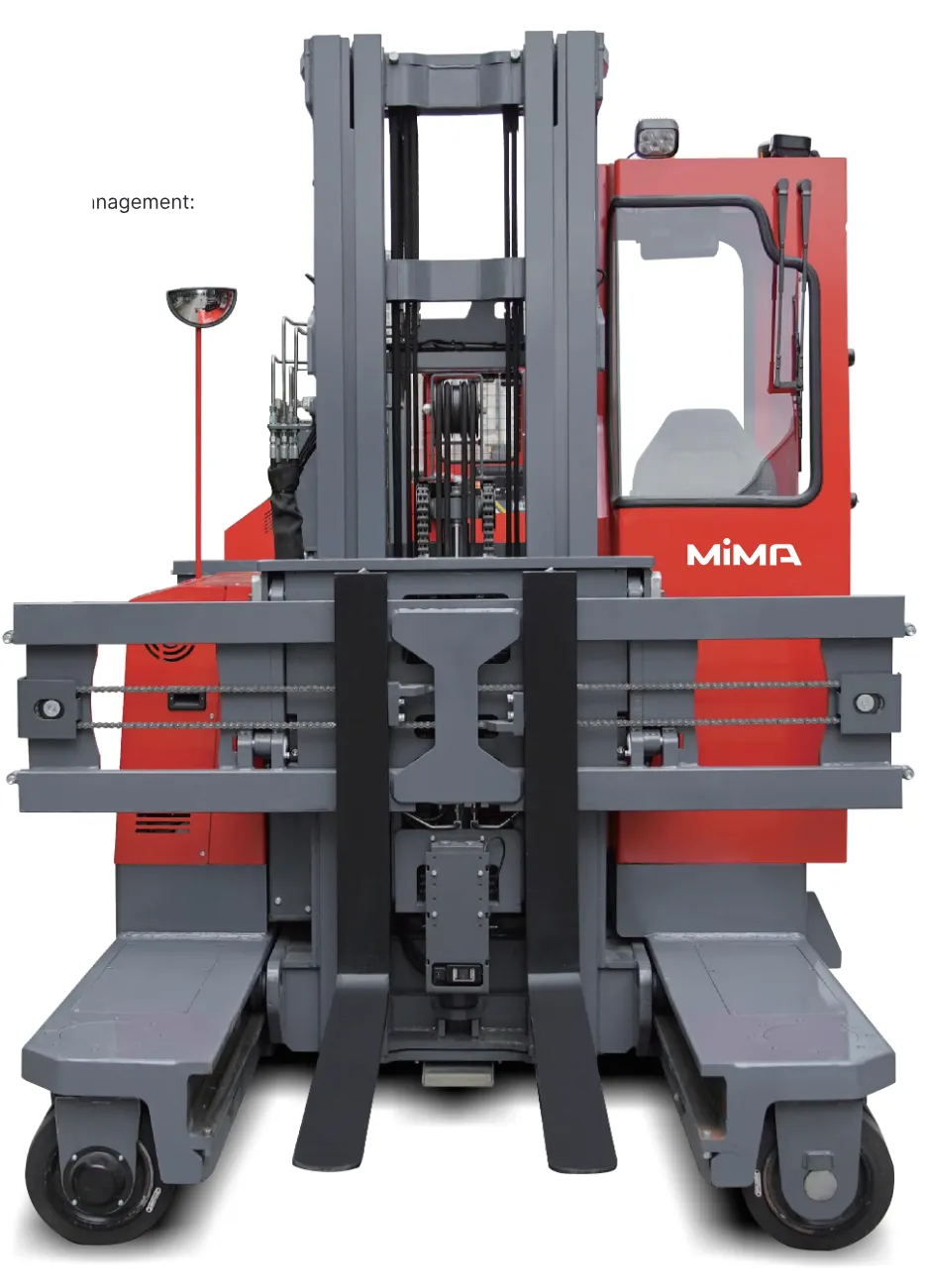 Xe nâng đa hướng MiMA MQC40 — nhìn thẳng phía trước (ảnh catalog)
