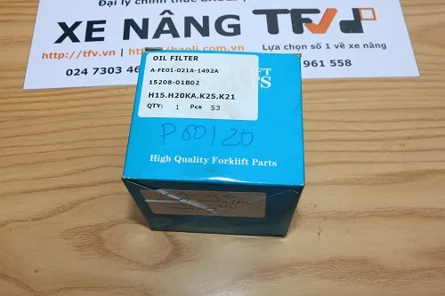 Quy trình thay lọc dầu động cơ xe nâng 15208-01B02