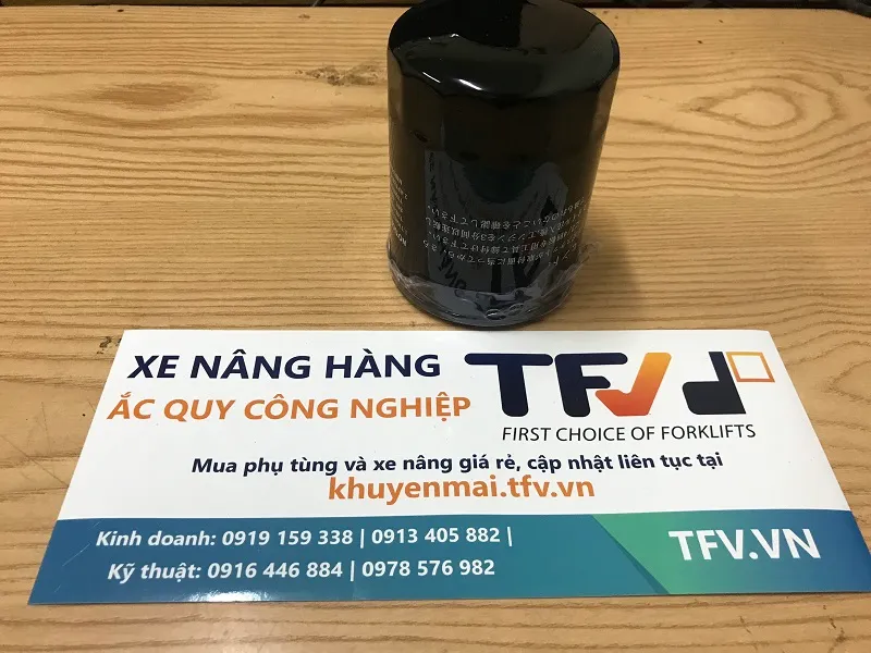 Lọc dầu động cơ xe nâng Toyota 1DZ 2Z mã 80915-76010-71 hiệu Folangsi