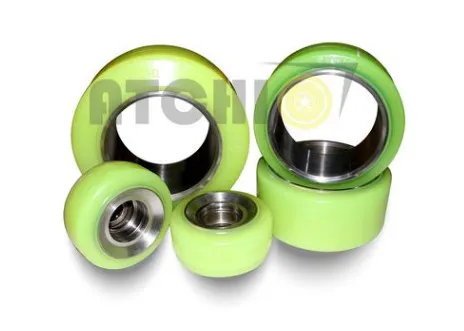 Lắp bánh lái PU 260×165×220 vào cụm dẫn động