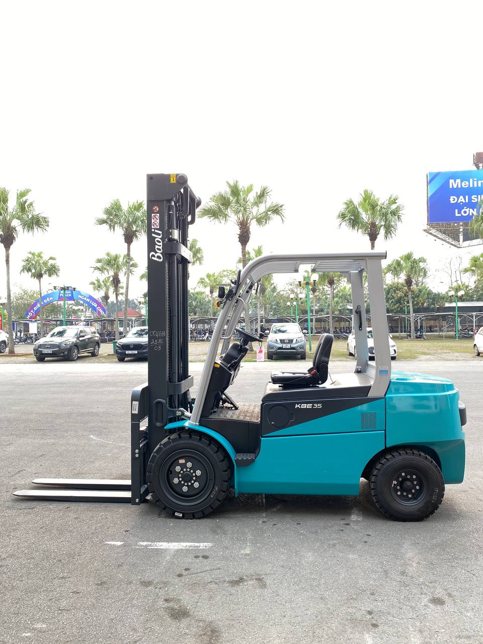 Xe nâng điện 3.5 tấn Baoli KBE35-Li-01. Nâng cao 4.5m. Sản xuất 2025. Mới 100%