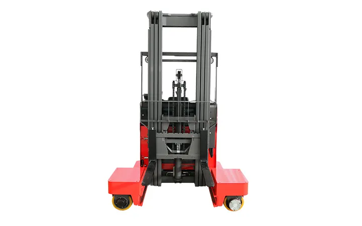 Xe nâng đa hướng MiMA MQ25 — nhìn thẳng phía trước, hai chân chống