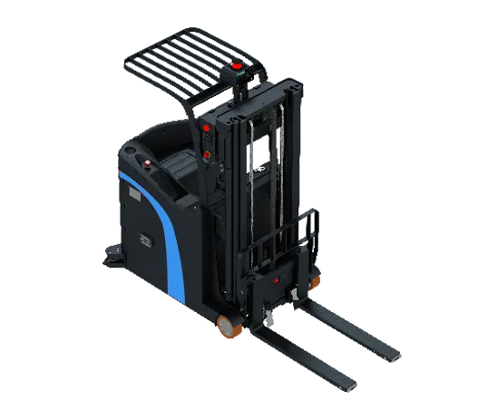 Xe nâng tự động Sany 1,5 tấn trong nhà nhìn chéo phía trước