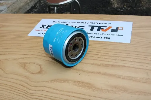 Lọc nhớt động cơ xe nâng 15208-01B02 vỏ xanh