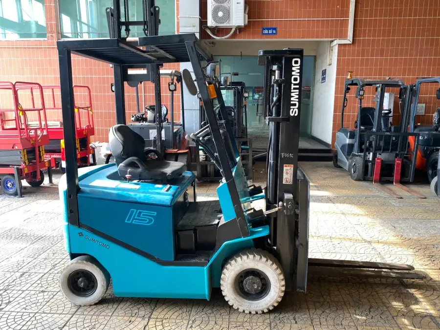 Xe nâng điện cũ Sumitomo 41-FB15PE đã lắp pin lithium