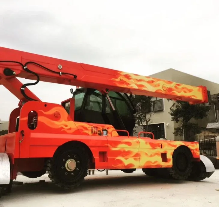 Xe cào xỉ SOCMA sơn hoa văn lửa cho khách Oman