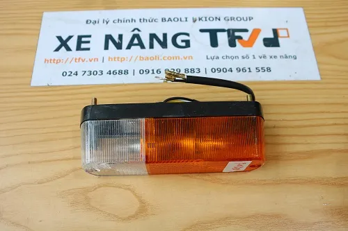 Đèn xi nhan HS-LL017 P.00380 xe nâng động cơ S4S hai ngăn trắng cam