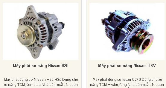 Máy phát động cơ xe nâng, Linde