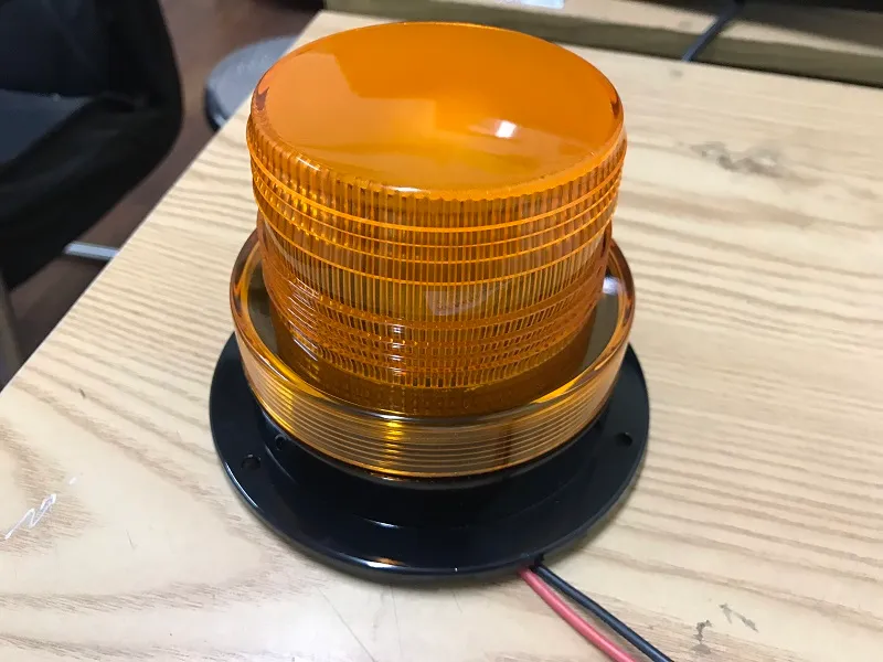 Đèn cảnh báo LED xe nâng DC10-110V Folangsi chụp đèn màu hổ phách