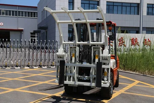 Gật gù đa năng xe nâng Hinged Broke Handler Liandong với tay ôm phía trên