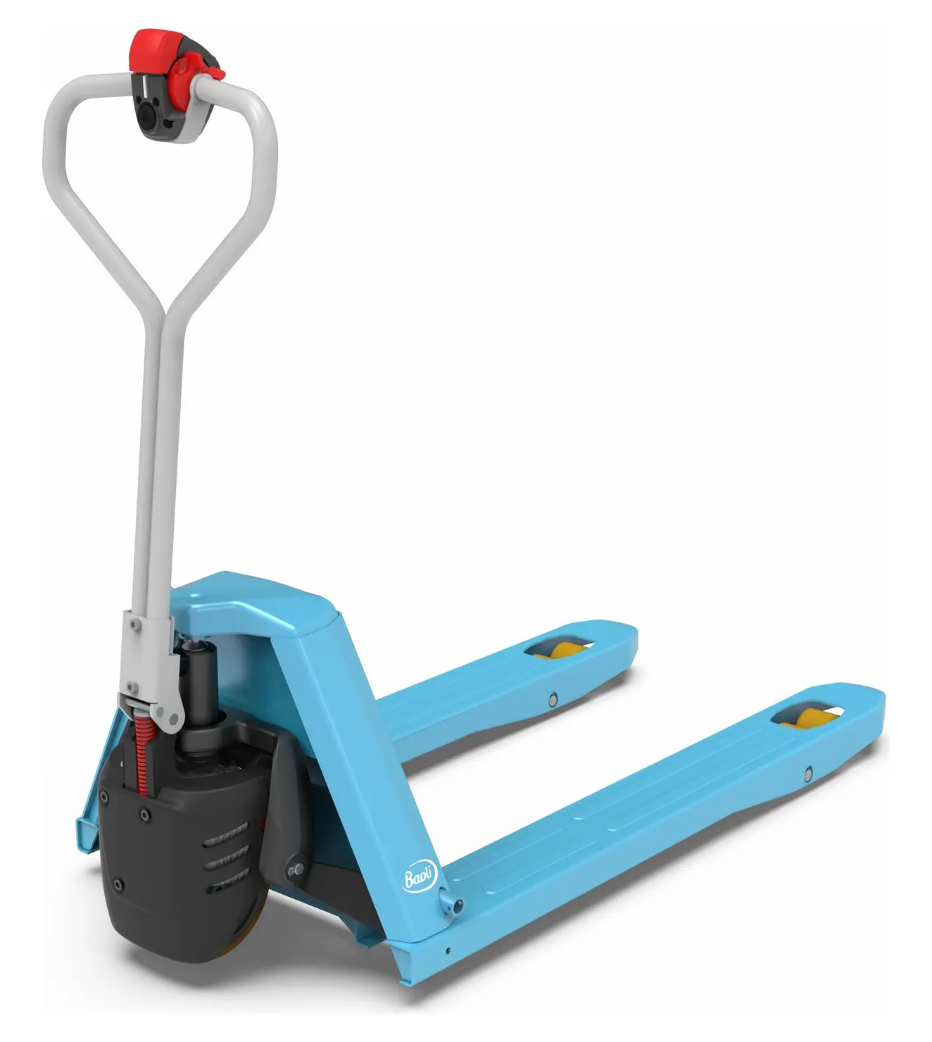 Xe nâng tay điện Baoli EP15 nhìn chéo phía sau