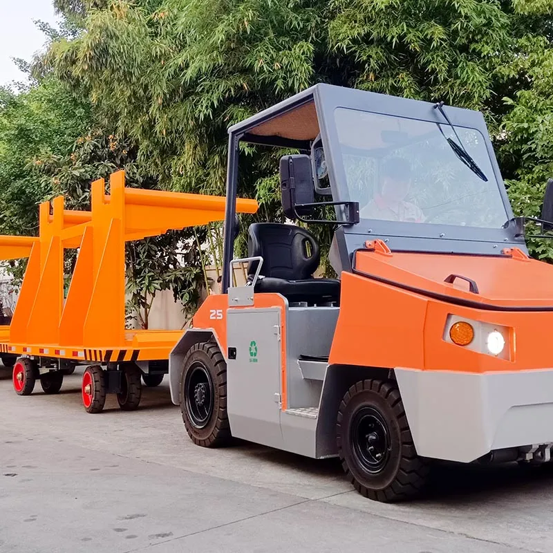 Xe kéo điện Zowell TSA1250 — kéo đoàn rơ moóc ngoài trời