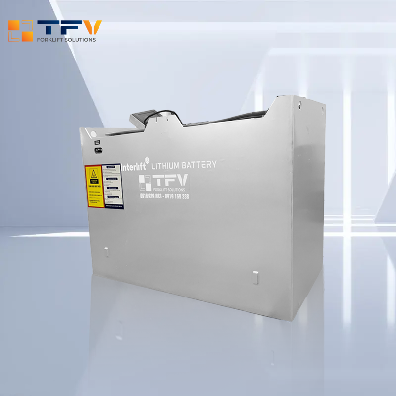 Pack pin BMS và bộ sạc đồng bộ trên xe nâng điện