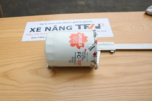Đo chiều cao lọc nhiên liệu Sakura FC-1003 xe nâng