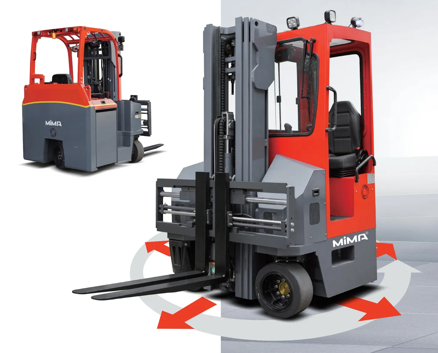 Xe nâng đa hướng MiMA MQK — toàn cảnh (ảnh catalog)