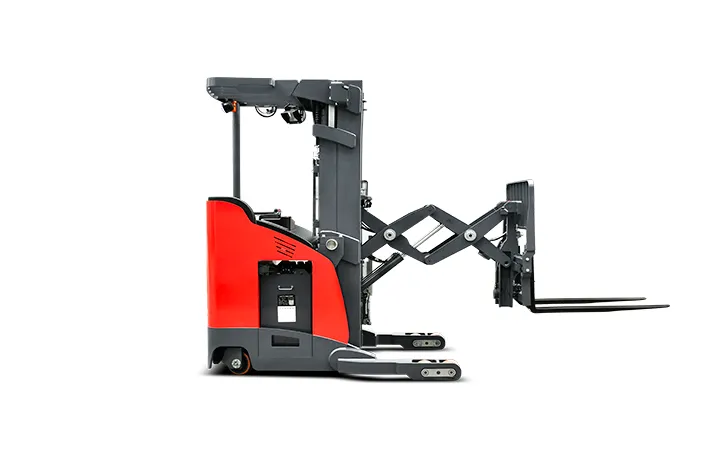 Xe nâng reach truck MiMA MFE14D vươn càng cắt kéo
