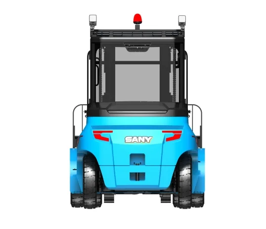 Xe nâng điện Sany SCP80C6 — nhìn thẳng phía sau