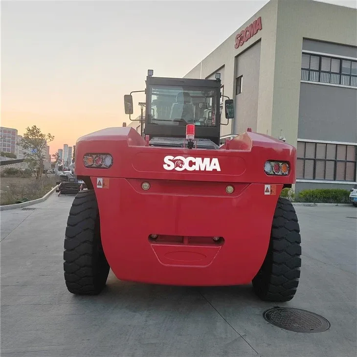 Xe nâng điện SOCMA HNF280-1200EL — nhìn thẳng phía sau, ảnh xe cùng khung