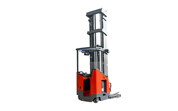 Xe nâng reach truck MiMA MFE20B nhìn chéo phía sau