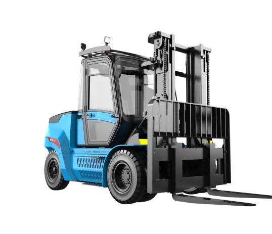 Xe nâng điện Sany SCP80C6 nhìn chéo phía trước