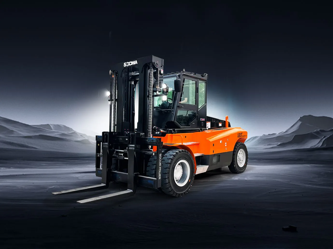 Xe nâng SOCMA nhóm 12–16 tấn tâm tải 600 mm