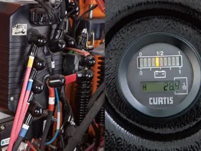 Đồng hồ Curtis trên Xe nâng stacker Zowell XEK20