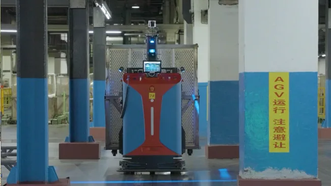 Xe tự động Sany vận hành tại nhà máy